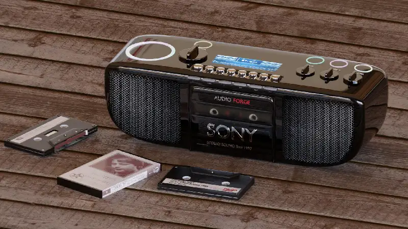 Product design - classic Sony cassette player