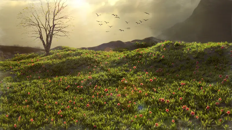 Spring mountain