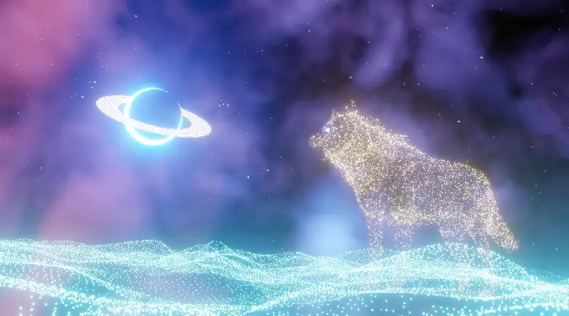 The lonely wolf and alien planet